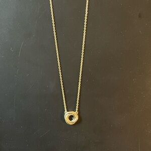 LOFT Minimalist Gold Tone Pendant Necklace